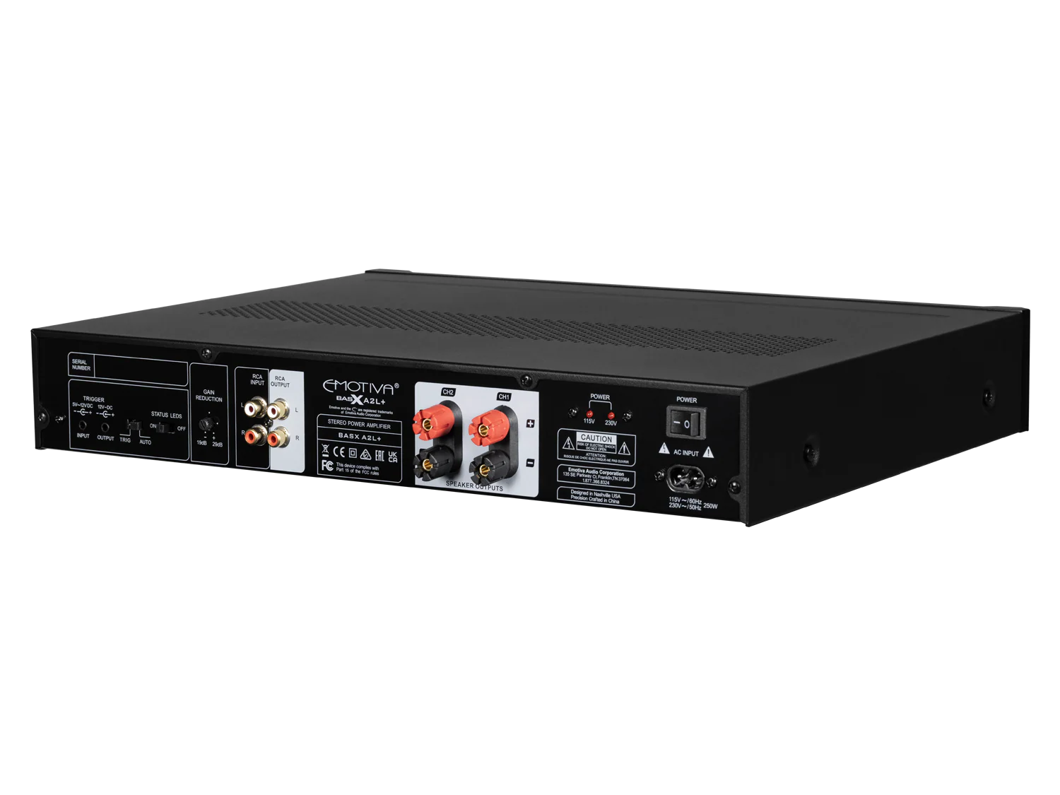 Factory Renewed BasX A2L+ Stereo Amplifier - Image 4