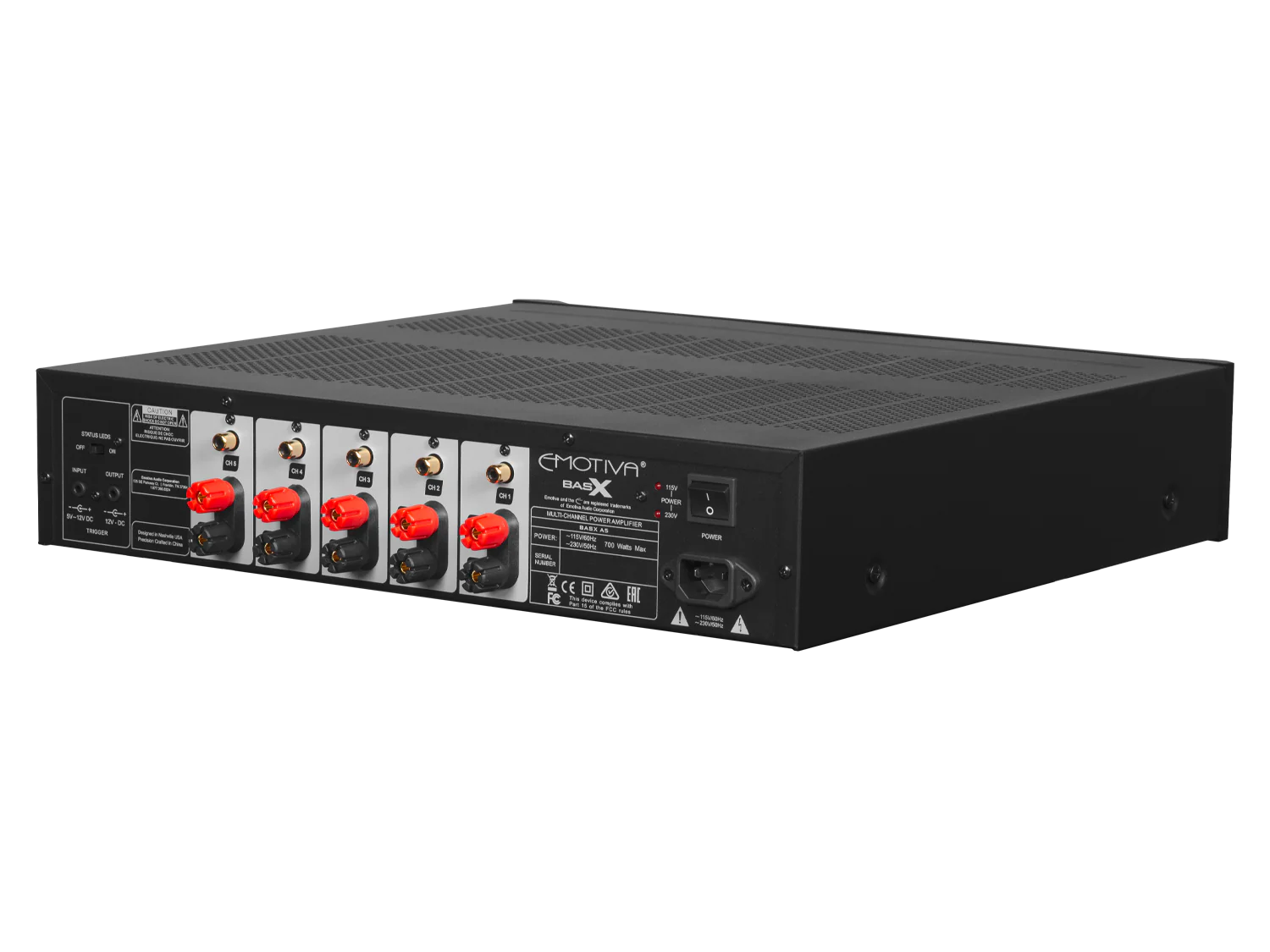 Factory Renewed BasX A5 Five-Channel Power Amplifier - Image 4