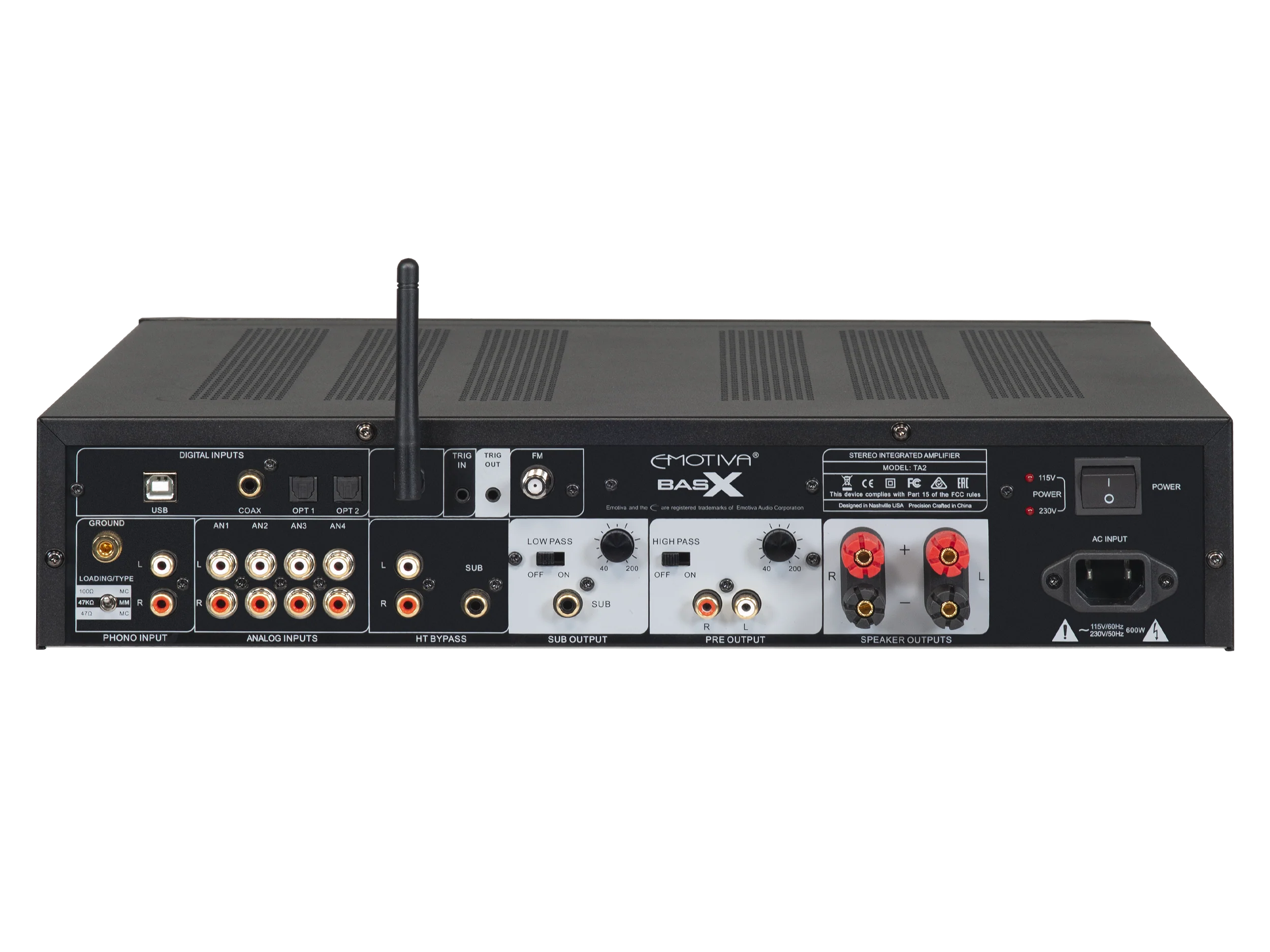 Factory Renewed BasX TA2 Stereo Preamp/DAC/Tuner With Integrated Amplifier - Image 3