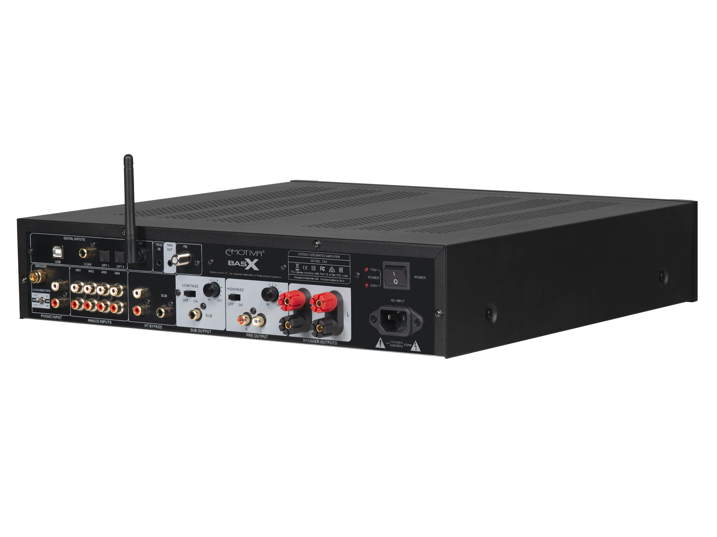 Factory Renewed BasX TA2 Stereo Preamp/DAC/Tuner With Integrated Amplifier - Image 4